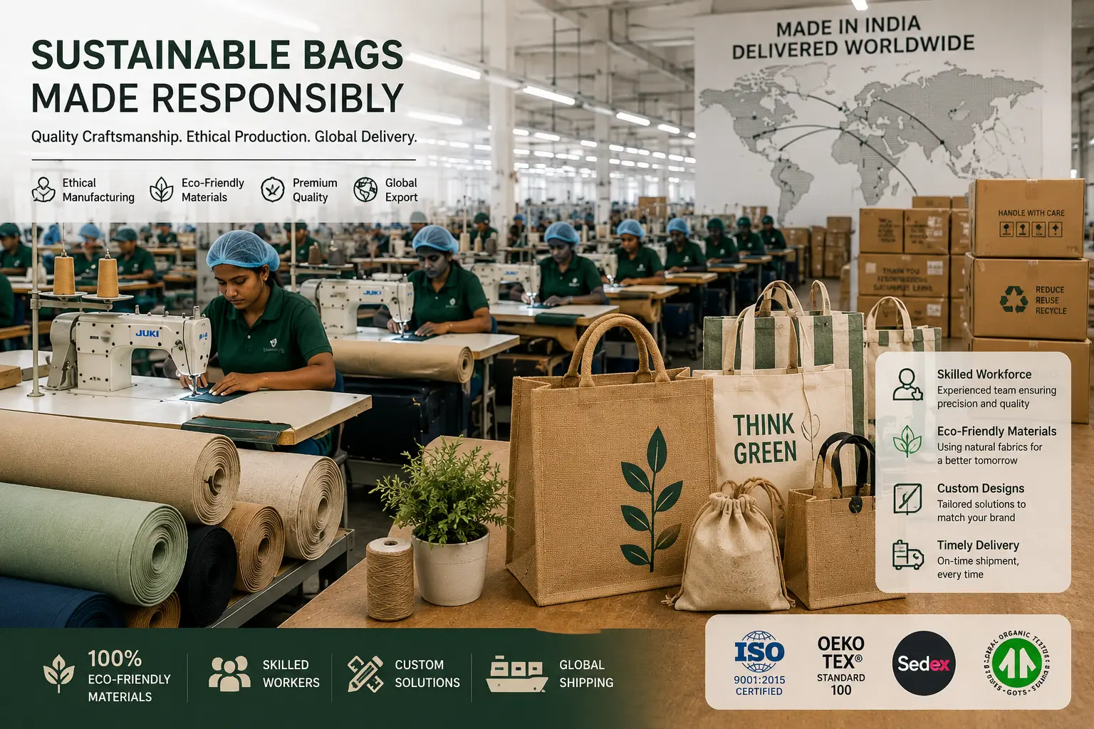 Textile Export Company Website by Skyline Studio